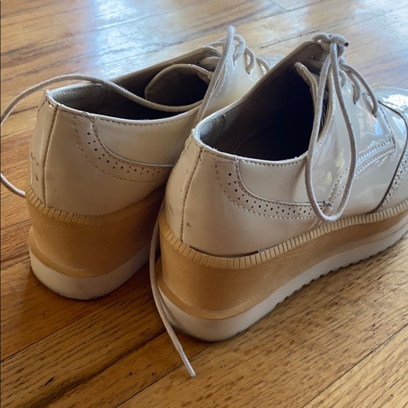 White vegan leather platform durbie shoes - Picture 4 of 4